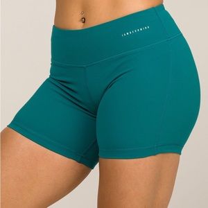 (SOLD) I am becoming no rise 5” shorts Elm Size 6